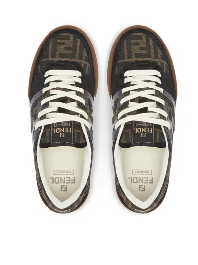 Shop Fendi Sneakers Shoes In Black