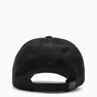 Shop Y-3 Adidas Y 3 Black Baseball Cap With Logo