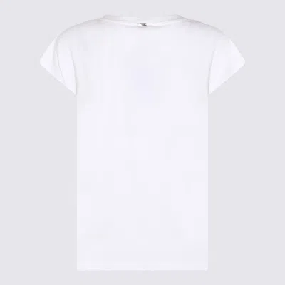 Shop Herno White Cotton Blend T-shirt