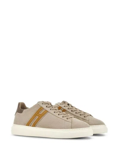 Shop Hogan H365 Sneakers Shoes In Natural