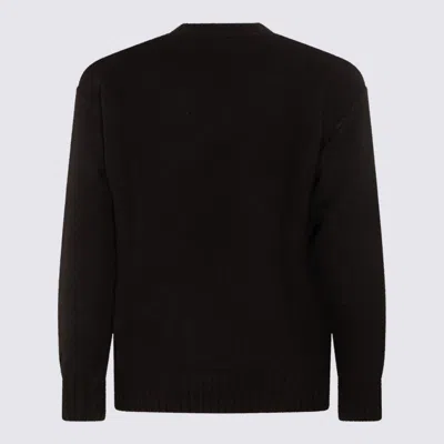 Shop Isabel Benenato Black Cashmere And Wool Blend Sweater
