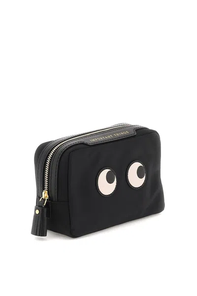 Shop Anya Hindmarch Important Things Eyes Nylon Pouch