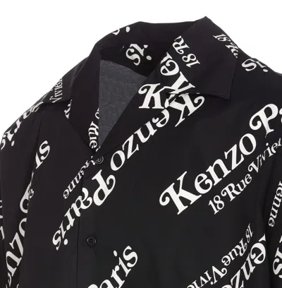 Shop Kenzo Shirts In White/black