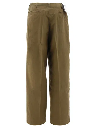 Shop Levi's Straight Leg Trousers In Green