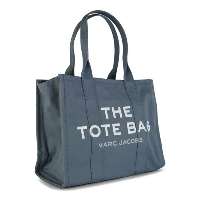 Shop Marc Jacobs The Tote Bag In Canvas In Blue Shadow