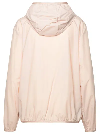 Shop Moncler 'fegeo' Pink Polyamide Jacket