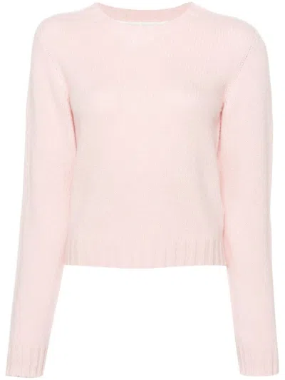 Shop Palm Angels Logo Wool Blend Sweater In Pink
