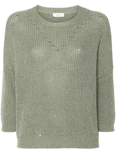 Shop Peserico Sweaters In Green