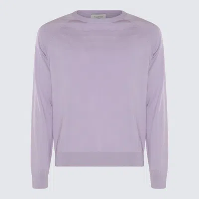 Shop Piacenza Cashmere Lilac Cotton Silk Blend Jumper In Purple