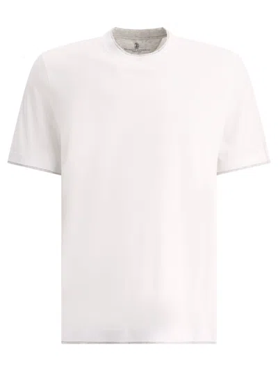 Shop Brunello Cucinelli "faux Layering" T Shirt