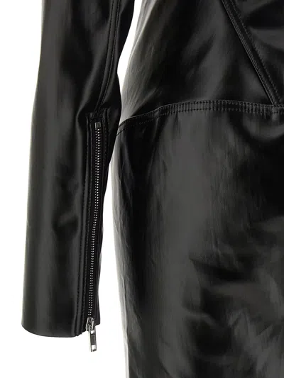 Shop Rick Owens 'al Column' Dress In Black