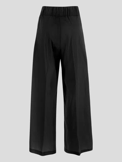 Shop Semicouture Trousers In Black