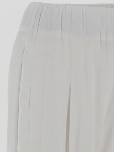 Shop Semicouture Trousers In White