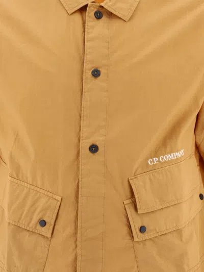 Shop C.p. Company Poplin Shirt With Pockets