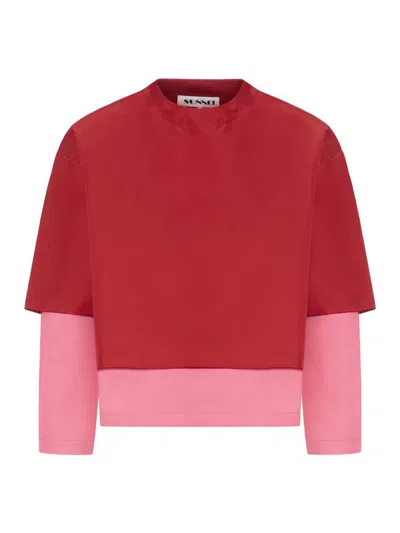 Shop Sunnei Sweater In Red