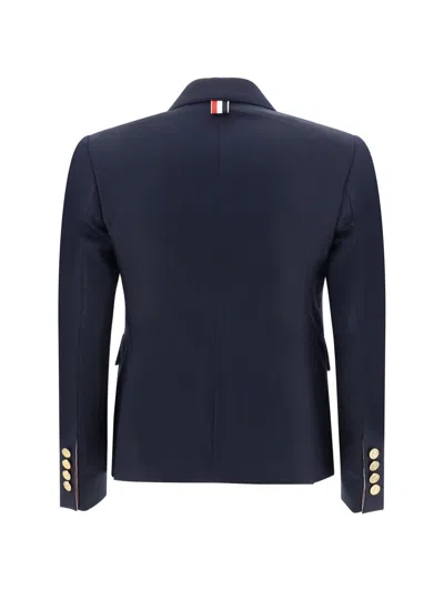 Shop Thom Browne Coats In Navy
