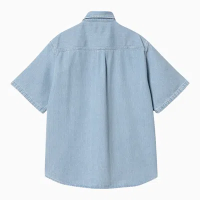 Shop Carhartt Wip S/s Ody Shirt In Blue Denim