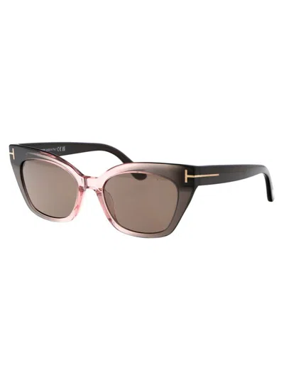 Shop Tom Ford Sunglasses In 20j Grigio/altro / Roviex