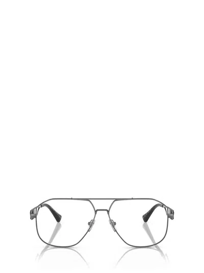 Shop Versace Eyewear Eyeglasses In Gunmetal