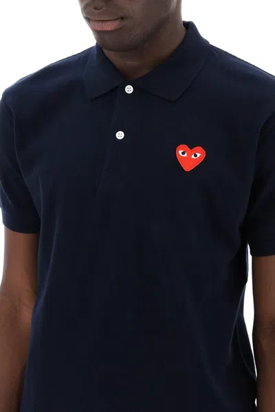 Shop Comme Des Garçons Play Comme Des Garcons Play Heart Polo Shirt