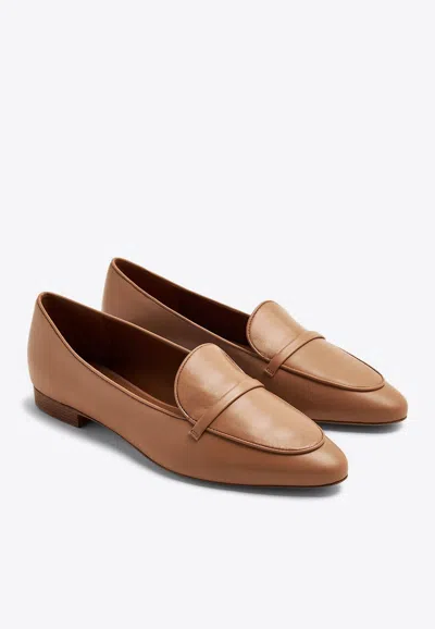Shop Malone Souliers Bruni Flat Loafers In Nude