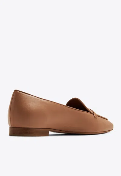 Shop Malone Souliers Bruni Flat Loafers In Nude