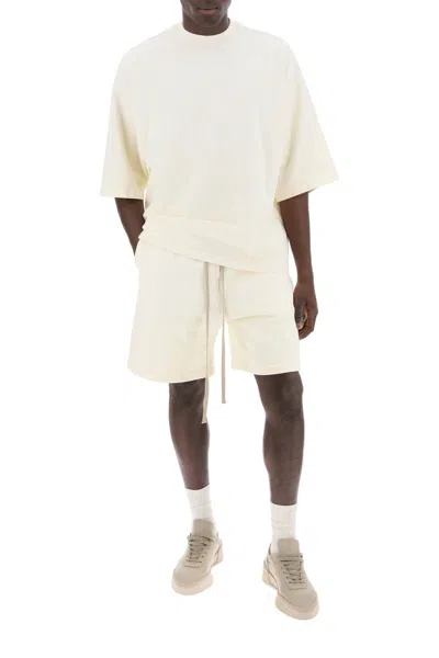 Shop Fear Of God Cotton Terry Sports Bermuda Shorts