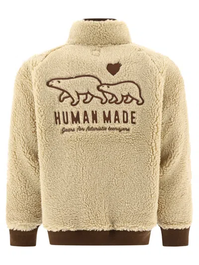 Shop Human Made "boa" Fleece Jacket