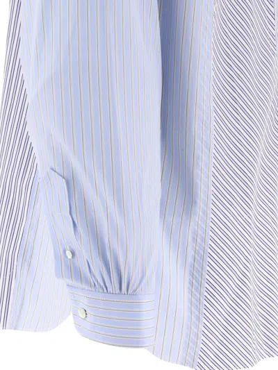 Shop Maison Margiela Yoke Stripe Cotton Shirt