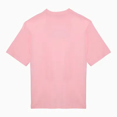 Shop Marni Pink T Shirt With  Logo Bouquet