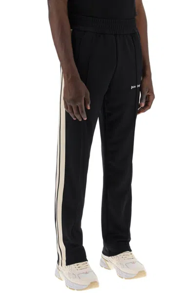 Shop Palm Angels Contrast Band Joggers With Track In
