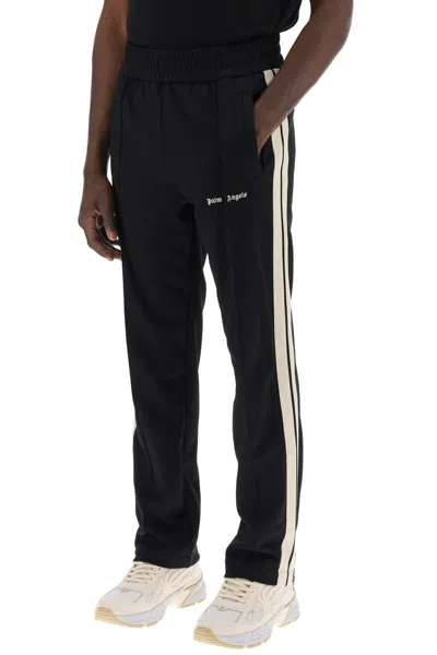 Shop Palm Angels Contrast Band Joggers With Track In