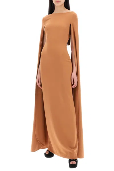 Shop Solace London Maxi Dress Sadie With Cape Sleeves