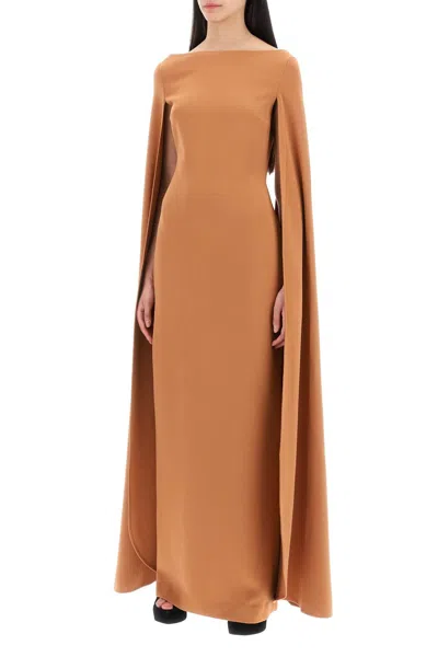 Shop Solace London Maxi Dress Sadie With Cape Sleeves