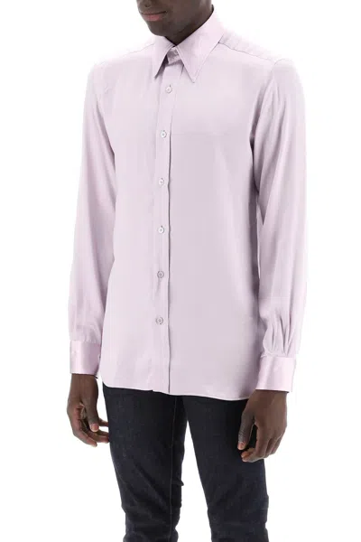 Shop Tom Ford Silk Charmeuse Blouse Shirt