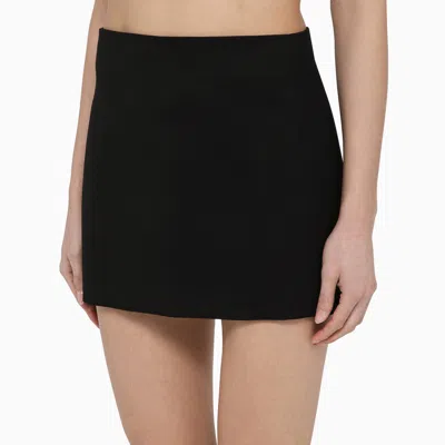 Shop Wardrobe.nyc Black Wool Mini Skirt