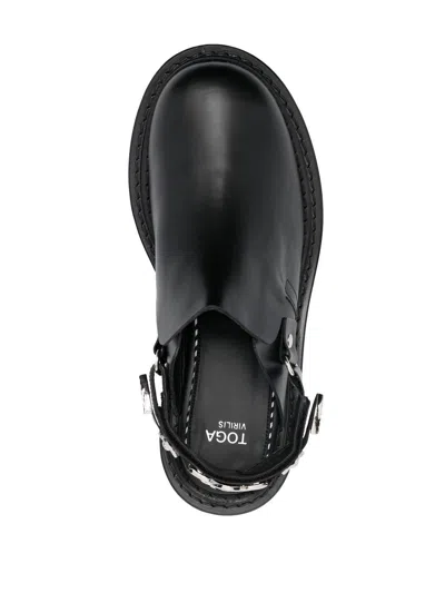 Shop Toga Virilis Chunky Leather Sandals