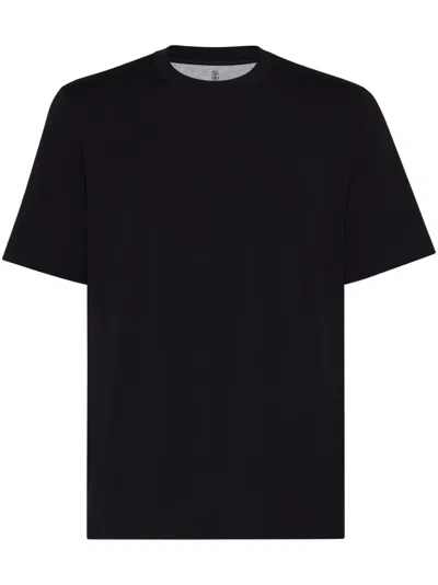 Shop Brunello Cucinelli Crew-neck Cotton Jersey T-shirt