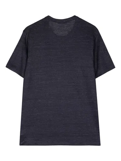Shop Paul & Shark Crew-neck Linen T-shirt