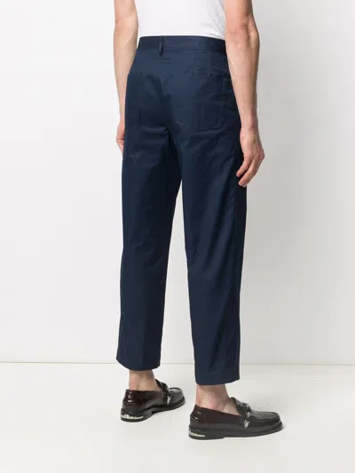 Shop Lanvin Cropped Cotton Trousers
