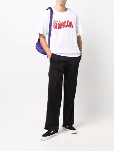 Marcelo Burlon County Of Milan Cross-logo Side-stripe Track Pants
