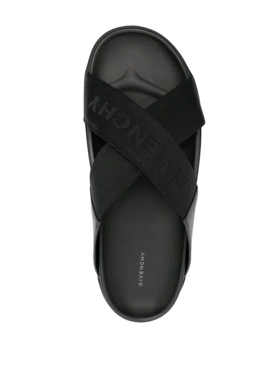 Shop Givenchy Crossover-strap Flat Slides