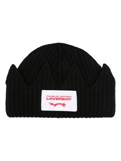 Shop Charles Jeffrey Loverboy Crown Chunky-knit Beanie