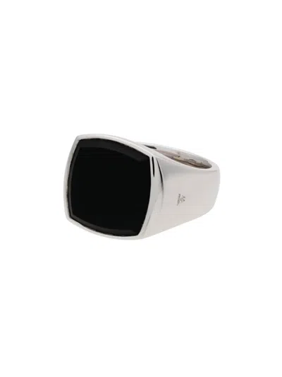 Shop Tom Wood Cushion Onyx Sterling Silver Signet Ring