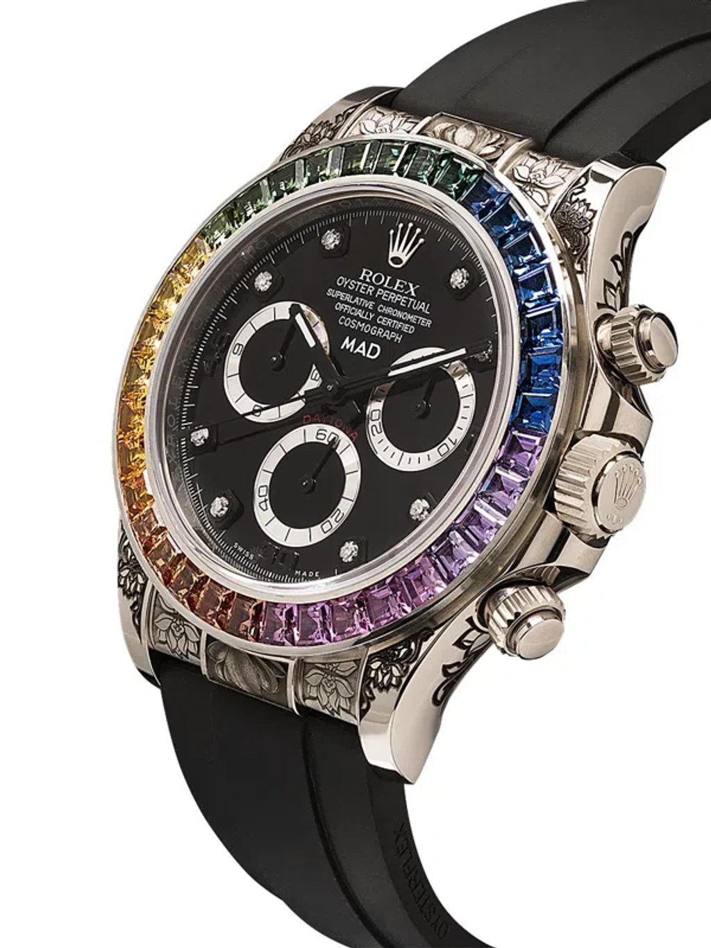 Daytona 40mm Rolex Daytona Rainbow Mad Paris Daytona Rainbow MAD