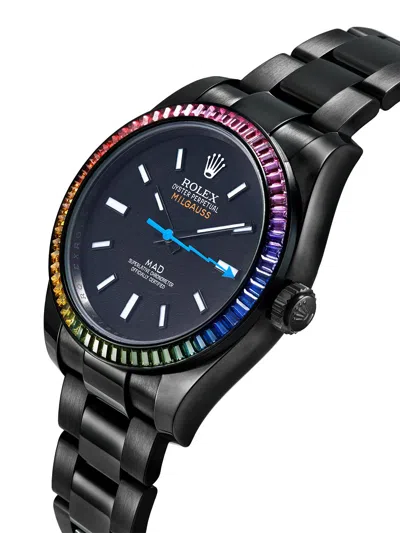 Shop Mad Paris Customised Rolex Milgauss Rainbow 35mm