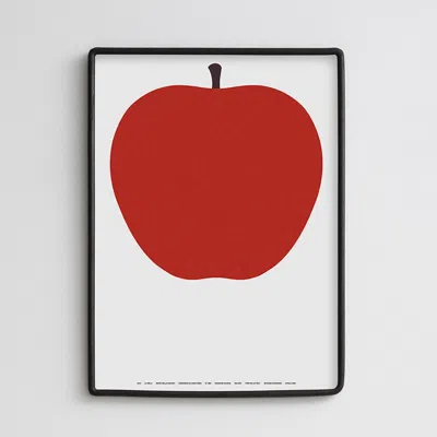 Danese Milano Apple ' Uno La Mela ' Enzo Mari 1963 Silk Screen Art Print Framed