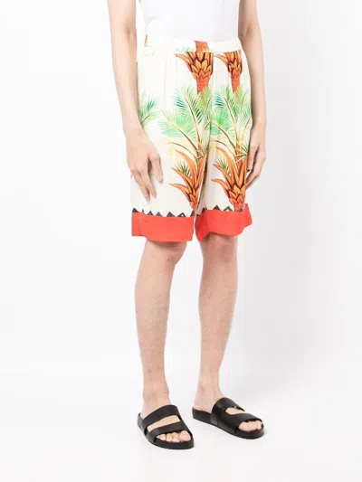 Shop Endless Joy Date Palm Motif-print Bermuda Shorts