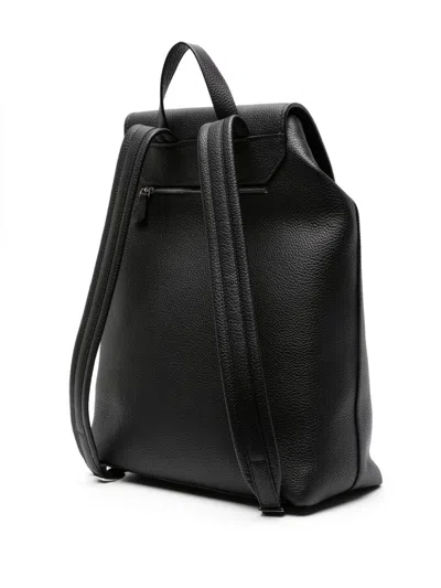 Shop Serapian Day Grained-leather Backpack