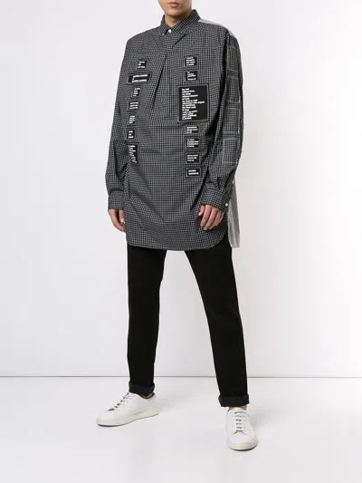 Shop Takahiromiyashita The Soloist Deconstructed Patch Logo Shirt